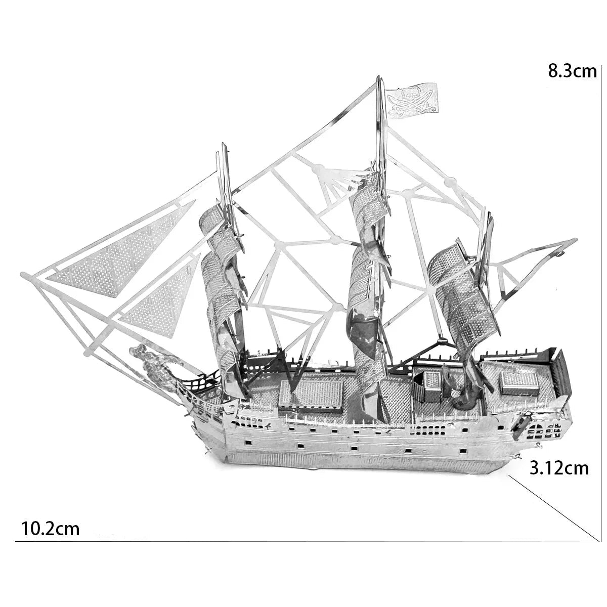 Siyah İnci Korsan Gemisi 3D Metal Puzzle