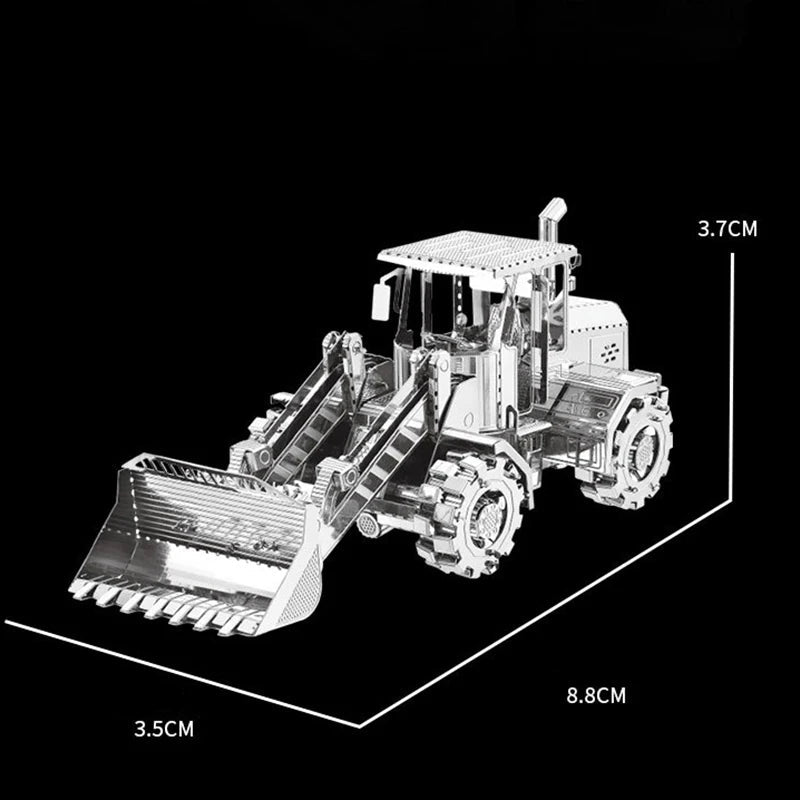 3D Bulldozer Metal Puzzle