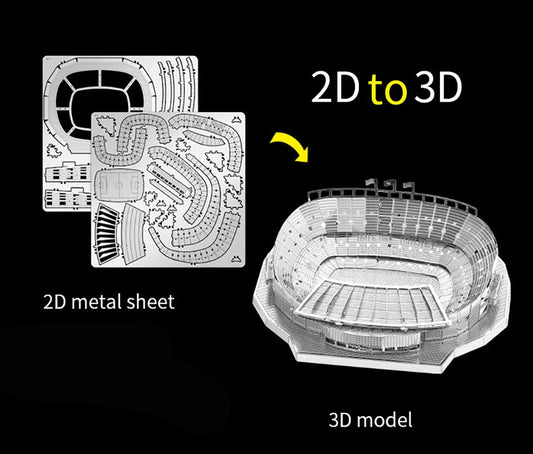Futbol Stadyumu 3D Metal Puzzle
